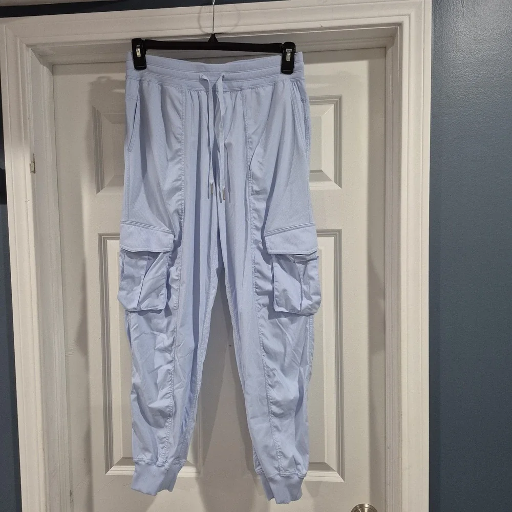 Lululemon Pants Womens Medium Windmill Blue Dance Studio Cargo Jogger Mid-Rise